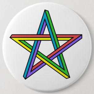 Optical illusion Star 6 Cm Round Badge