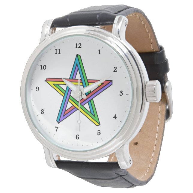 Optical illusion Star Watch (Angled)