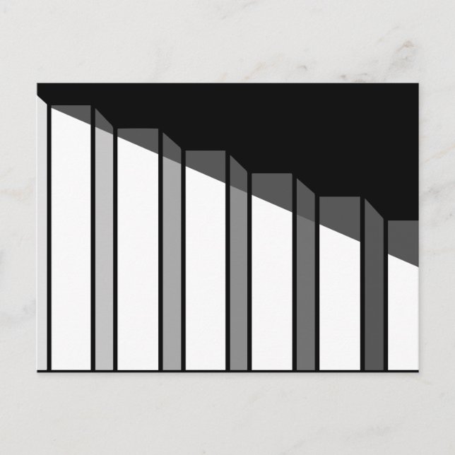 Optical Illusion Steps Stairway Postcard (Front)