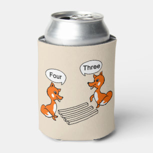 Optical illusion Trick Fox Can Cooler