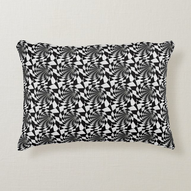 Optical Illusion Vortex Blanket Decorative Cushion (Front)