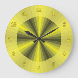 Optical Illusion Yellow Clock