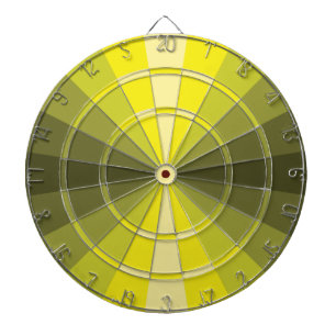 Optical Illusion Yellow Dart Board