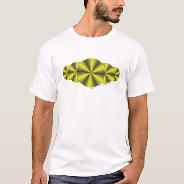 Optical Illusion Yellow Men's Light Shirt (Front)