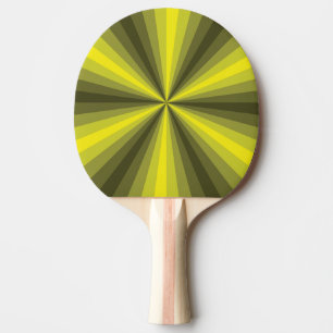 Optical Illusion Yellow Ping Pong Paddle