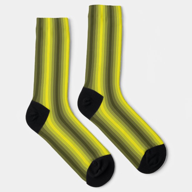 Optical Illusion Yellow Socks (Right)