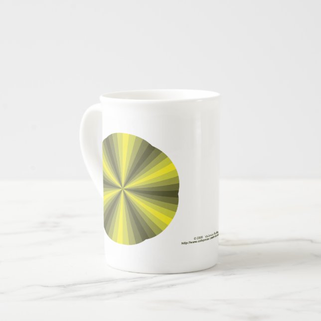 Optical Illusion Yellow Speciality Mug (Front Left)