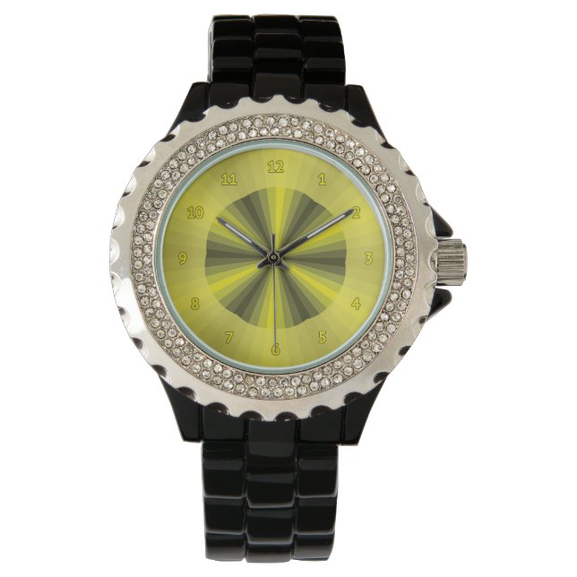 Optical Illusion Yellow Watch (Front)