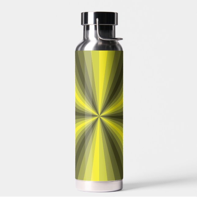 Optical Illusion Yellow Water Bottle (Left)