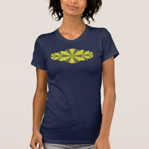 Optical Illusion Yellow Women's Dark Shirt