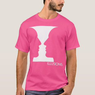 Optical Illusions Face Or Vase Trippy Eye Trick T-Shirt