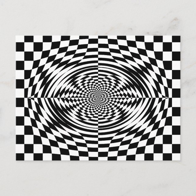 Optical illusions postcard (Front)