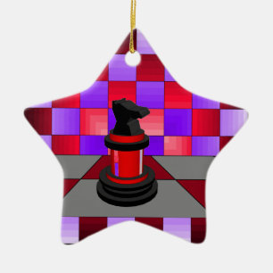 Optical Knight Chess CricketDiane 2013 Ceramic Tree Decoration