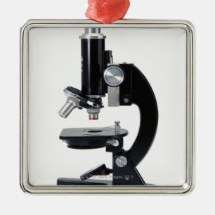 Optical Microscope 2 Metal Tree Decoration