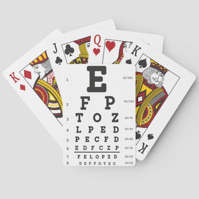 optical optometry Classic Playing Cards (Back)