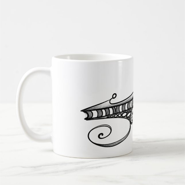 Optical space ship coffee mug (Left)