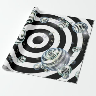 optical spheres wrapping paper
