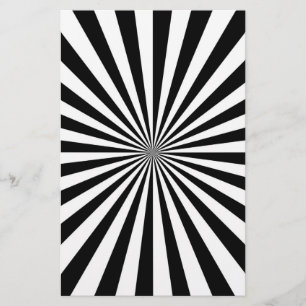 Optical Sun Burst Spinning Wheel Design Stationery