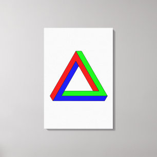 Optical Triangle illusion Canvas Print