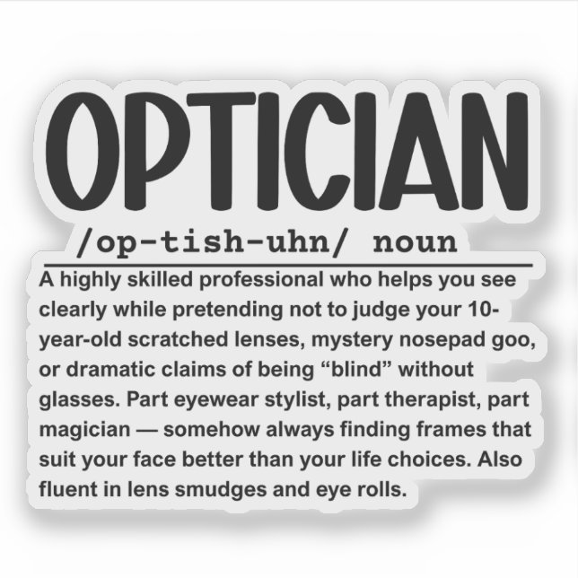 Optician (Front)