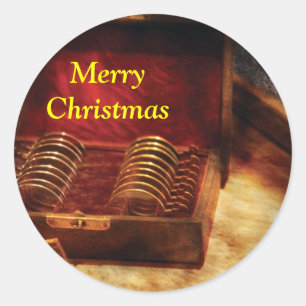 Optician - A box of Occulars Classic Round Sticker