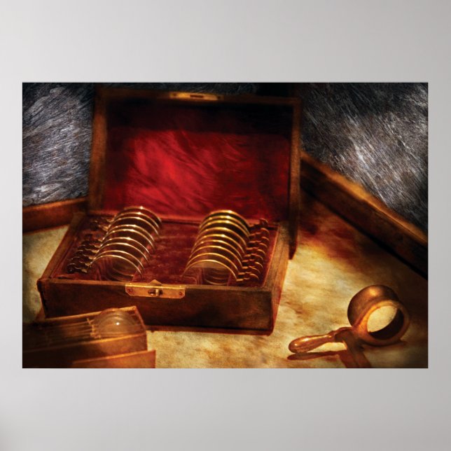 Optician - A box of Oculars Poster (Front)