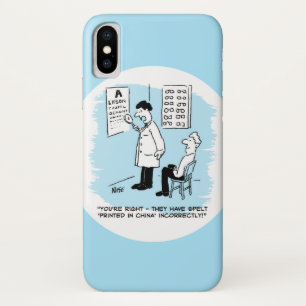 Optician Checks Spelling on Optical Wall Chart Case-Mate iPhone Case