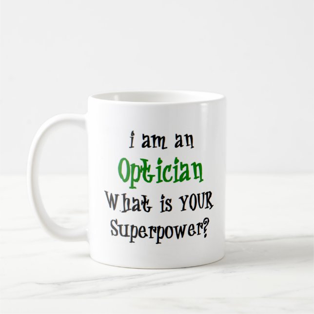 optician coffee mug (Left)