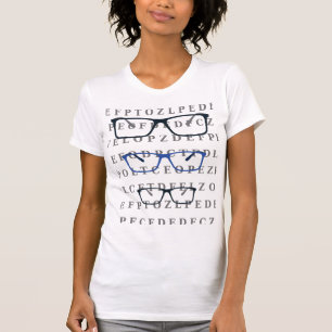 Optician Eye Test Chart and Specs T-Shirt