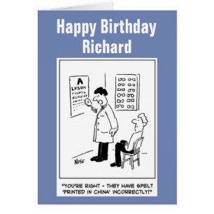 Optician giving an eye-test