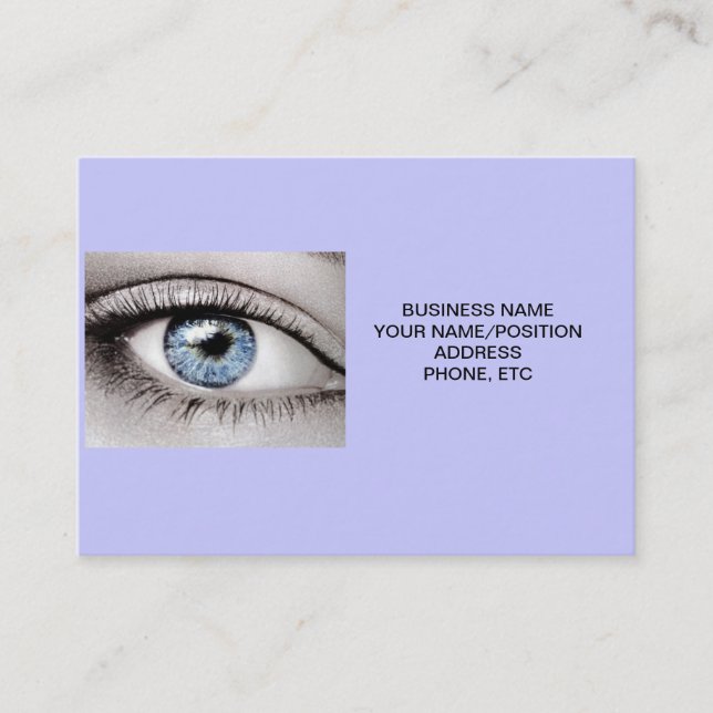 OPTICIAN OR DOCTOR OF OPTOMITRY BUSINESS CARD (Front)