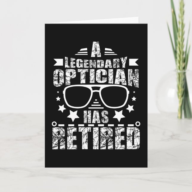 Optician Pension Card (Front)