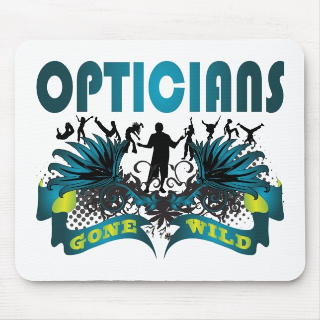 Opticians Gone Wild Mouse Pad (Front)