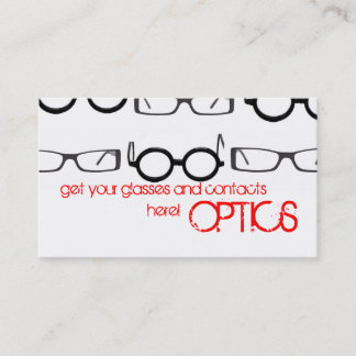 OPTICS APPOINTMENT CARD