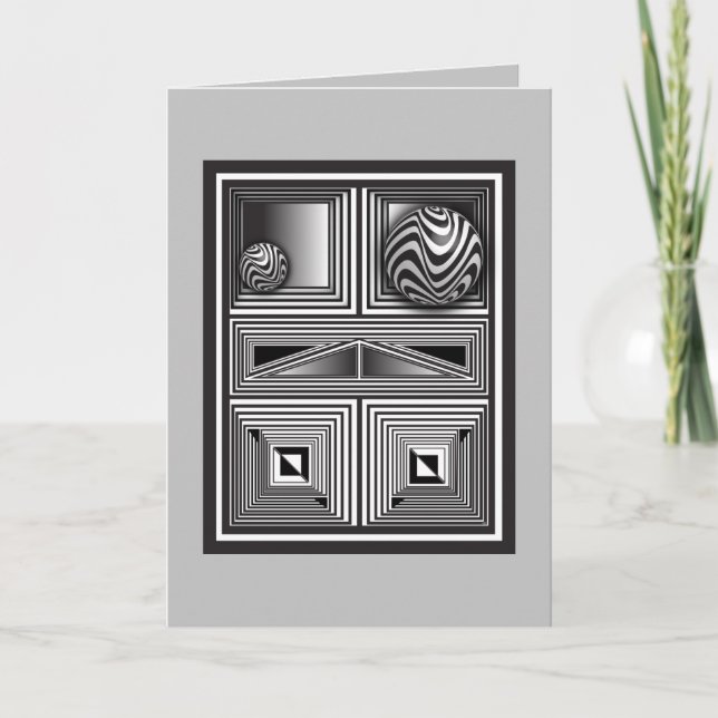 Optics thru Shapes  Card (Front)