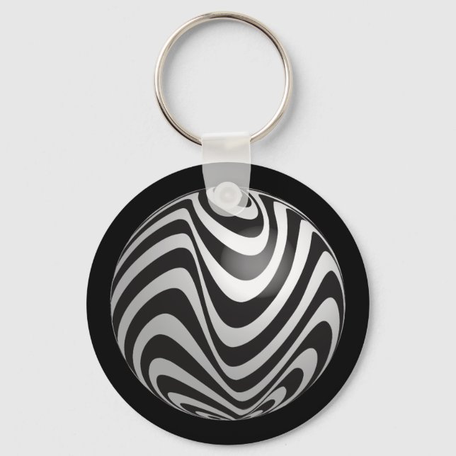 Optics thru Shapes  Keychain (Front)