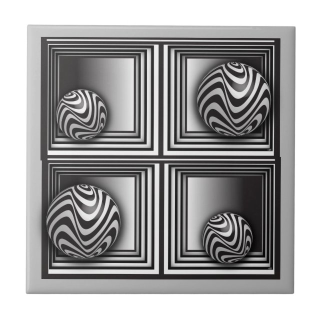 Optics thru Shapes  Tile (Front)