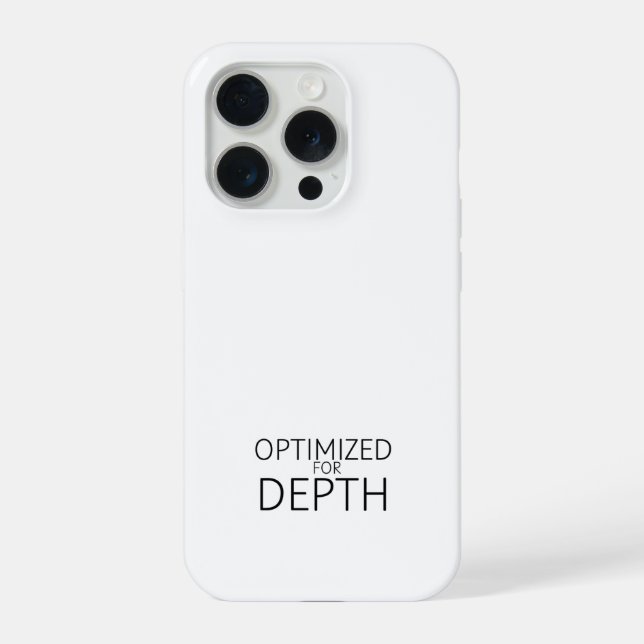 Optimised For Depth Minimalist  iPhone Case (Back)