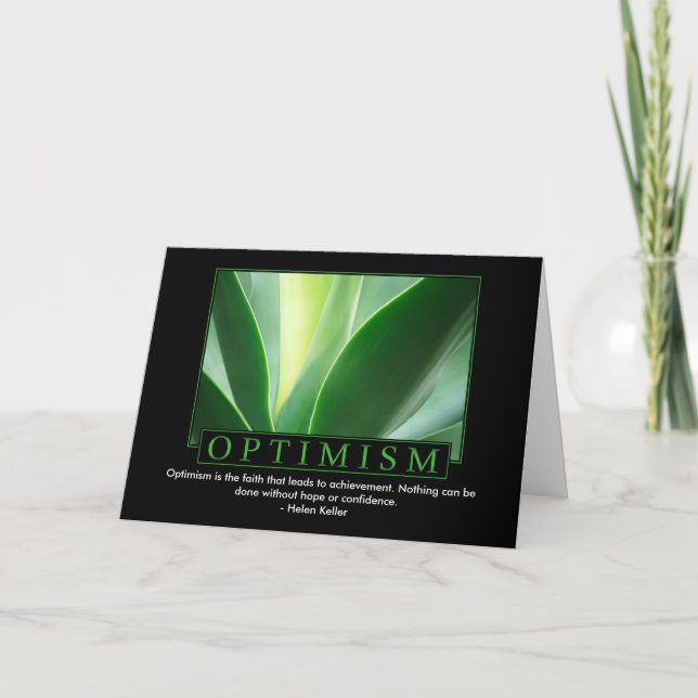 Optimism Greeting Cards (Front)