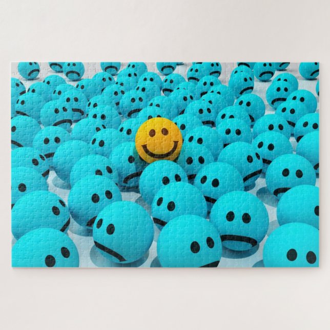Optimist Jigsaw Puzzle Be Happy Smile (Horizontal)