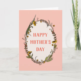 Optimistic Spring Flowers Mother's Day Card