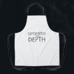 Optimized For Depth Minimalist Industrial Apron<br><div class="desc">Precision in the studio or kitchen. A durable, heavy-weight apron featuring centered typography for the lead operator who values clean execution in every task.</div>