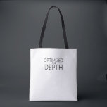 Optimized For Depth Minimalist Industrial Tote Bag<br><div class="desc">Carry your focus tools with intent. A durable,  heavy-weight cotton tote featuring the "Optimized For Depth" design—ideal for transporting hardware and tactical gear.</div>