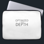 Optimized For Depth Minimalist Technical Laptop Sleeve<br><div class="desc">Isolate the hardware. Premium padded sleeve featuring the signature PureType Studio design to protect the primary tool of your deep-work sessions.</div>