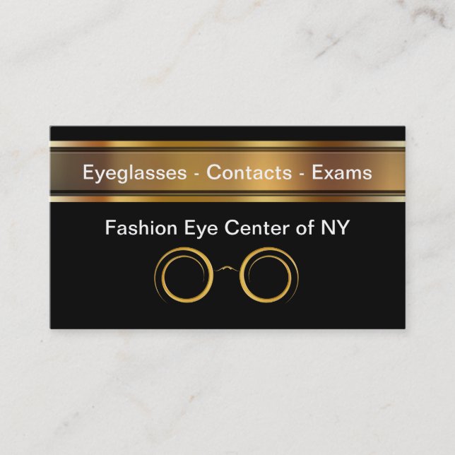 Optometrist Business Cards (Front)