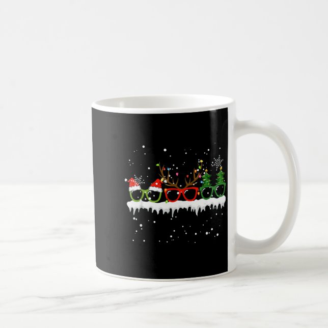 Optometrist Christmas Tree Gles Costume Santa Opto Coffee Mug (Right)