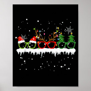 Optometrist Christmas Tree Gles Costume Santa Opto Poster