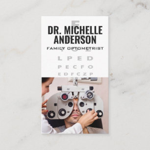 Optometrist Doctor Phoropter Equipment Session Business Card