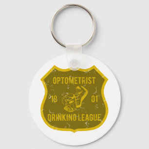 Optometrist Drinking League Key Ring