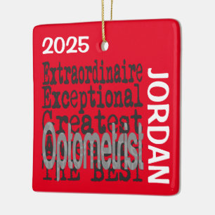 Optometrist Extraordinaire CUSTOM Ceramic Ornament